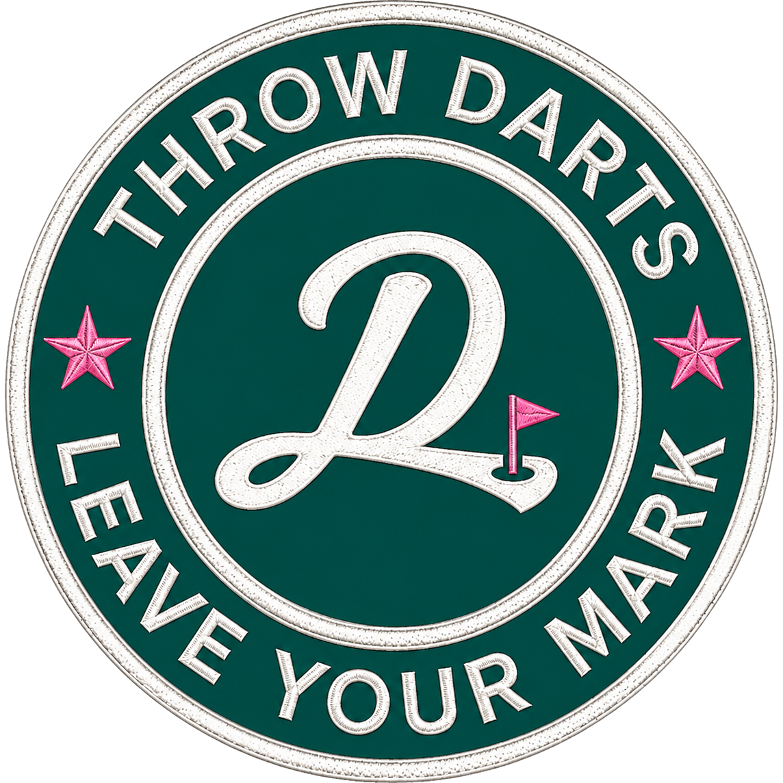 Dartee Golf throw darts leave your mark badge